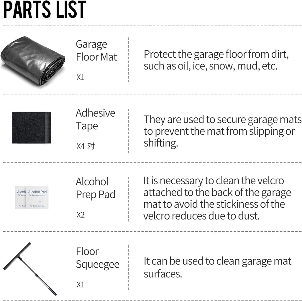 Non-Slip Waterproof Garage Floor Mat B36299