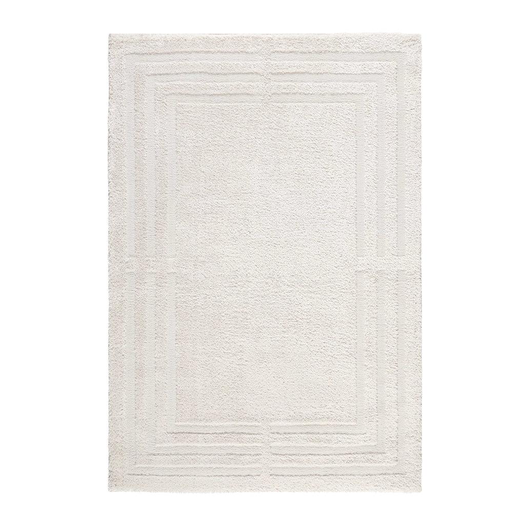 Beige Shag Area Rug 7'10"x10'2" T320166
