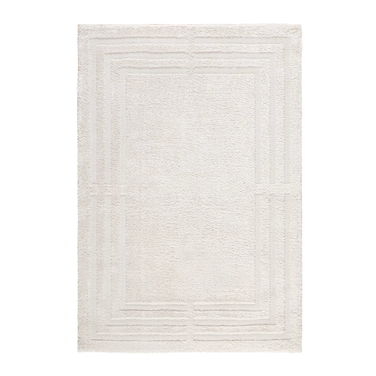 Beige Shag Area Rug 7'10"x10'2" T320166