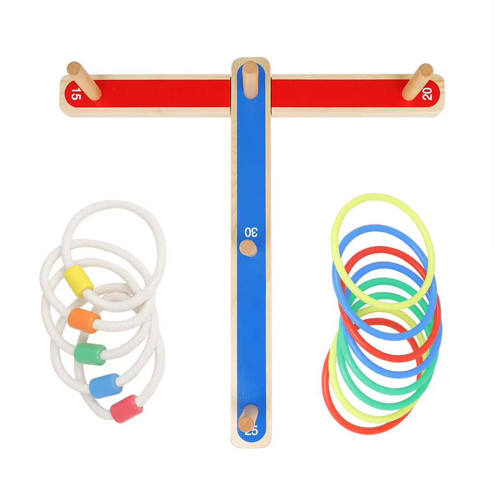 Earth Tones Ring Toss Toy Game O590