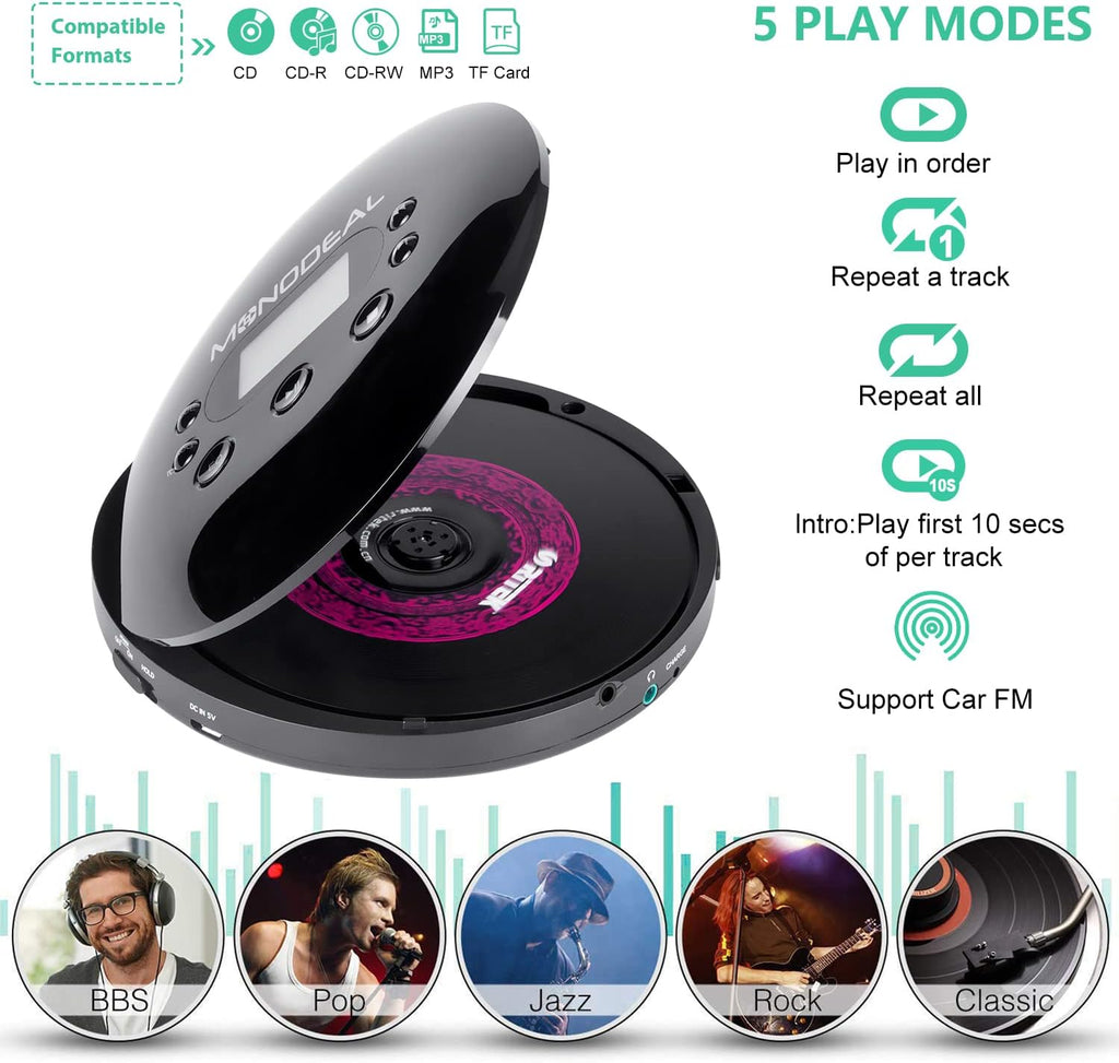 Portable CD Player with FM Transmitter U8721