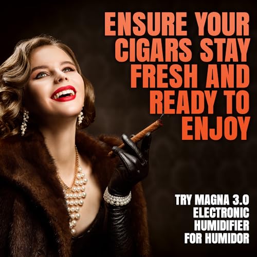 Cigar Humidor Humidifier with LCD Humidity & Temperature Display R6005