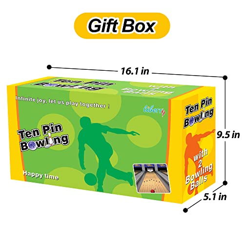 Kids Toy Bowling Set with 10 Pins & 2 Balls X97308