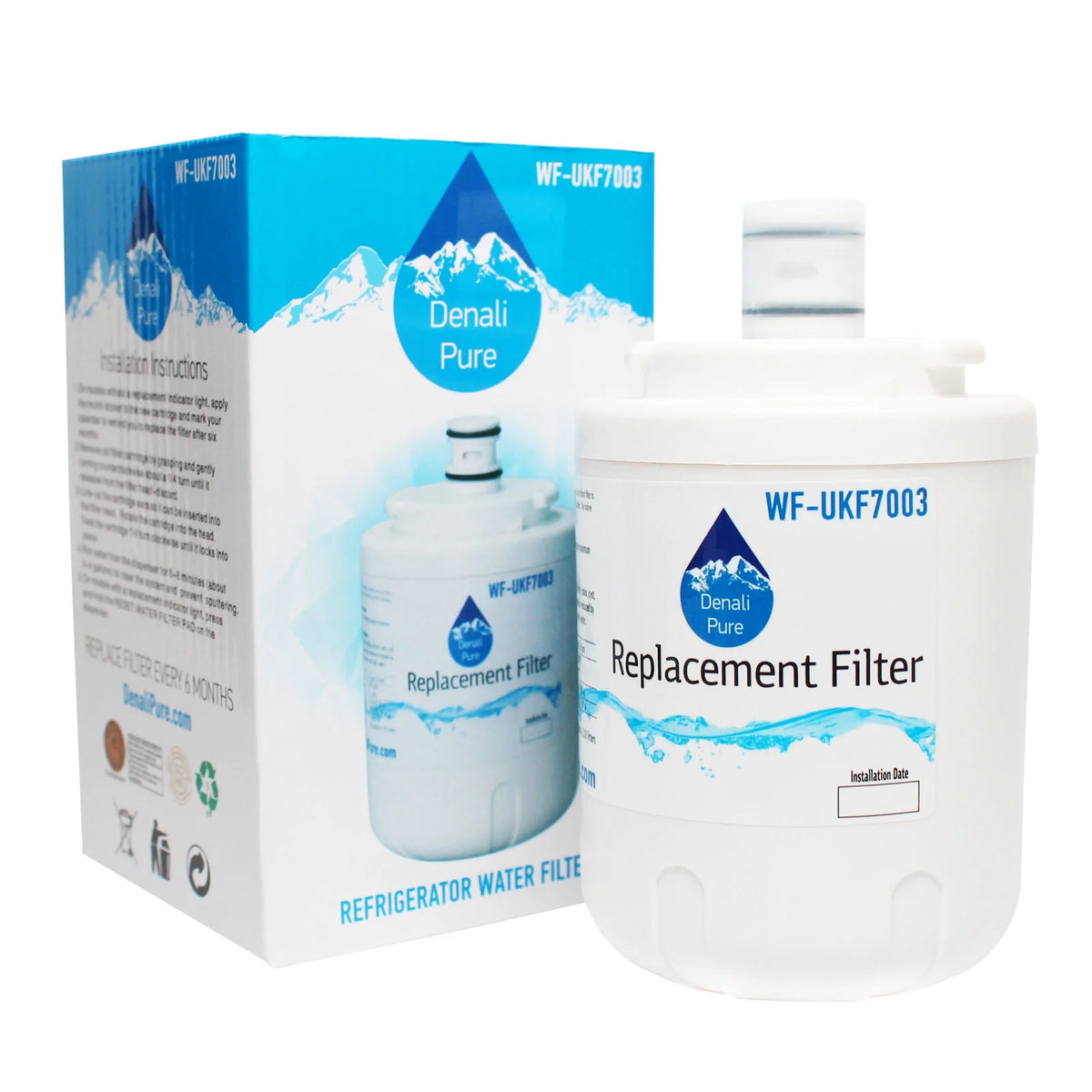 6-Pack Replacement Refrigerator Water Filter Cartridge V7980