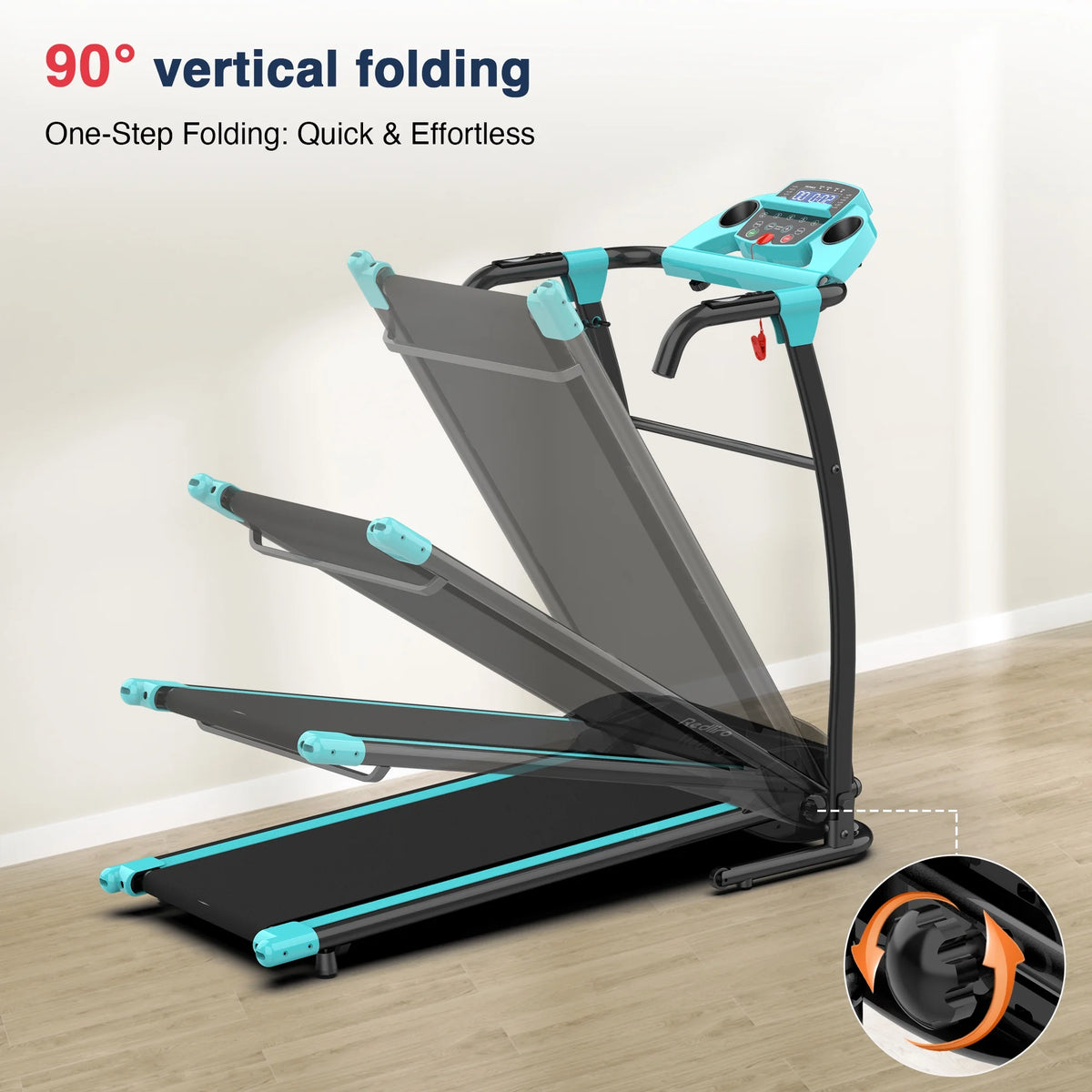 Portable Folding Treadmill Incline Electric Walking Running Machine U84441