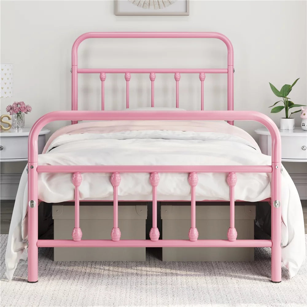 Queen Metal Bed Frame with Headboard & Footboard R10668
