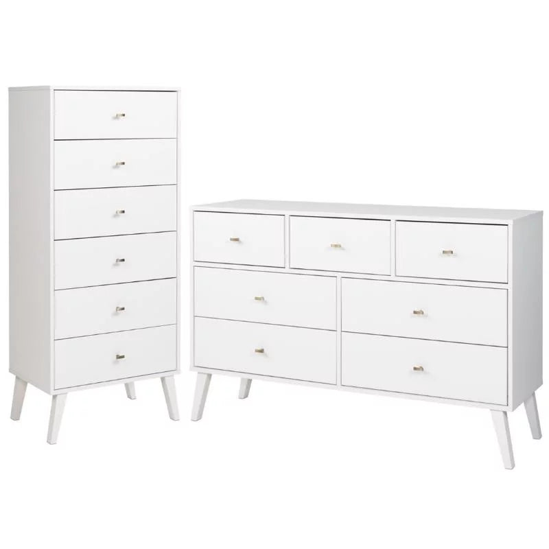 2-Piece Set with 6-Drawer Chest & 7 Drawer Dresser Z909