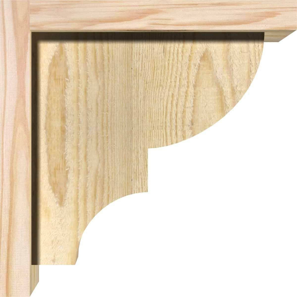Ridgewood Rough Sawn Corbel with Backplate, Douglas Fir B459
