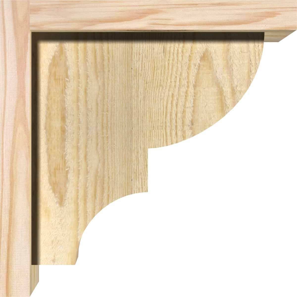 Ridgewood Rough Sawn Corbel with Backplate, Douglas Fir B459