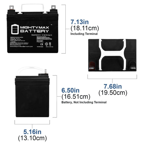 12V 35Ah Mid-Wheel Drive Battery S2278