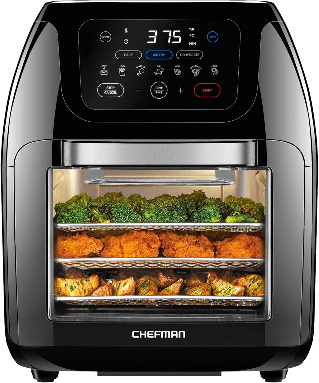 10L 3.6Qt Air Fryer with Rotisserie Dehydrator T8999