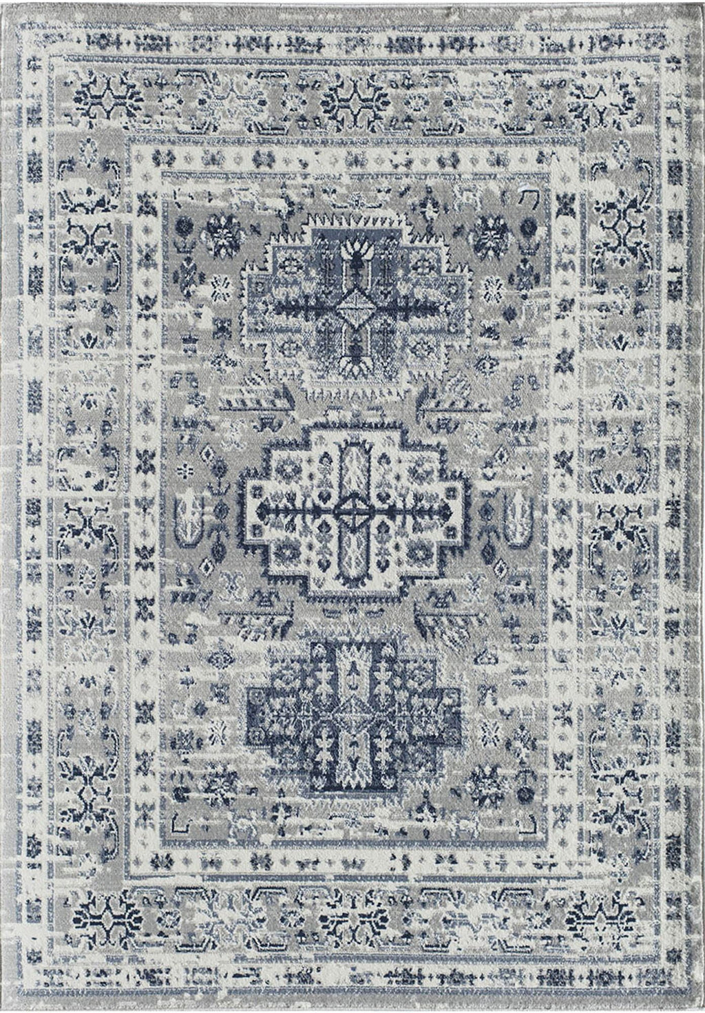 Vintage Transitional Area Rug, 5'3"x7' R1590