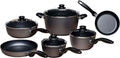 10 Piece Nonstick Diamond Coated Aluminum Cookware Set Y78263