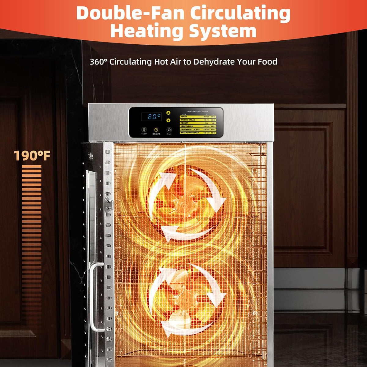 18 Trays Stainless Steel Commercial Food Dehydrator G277728