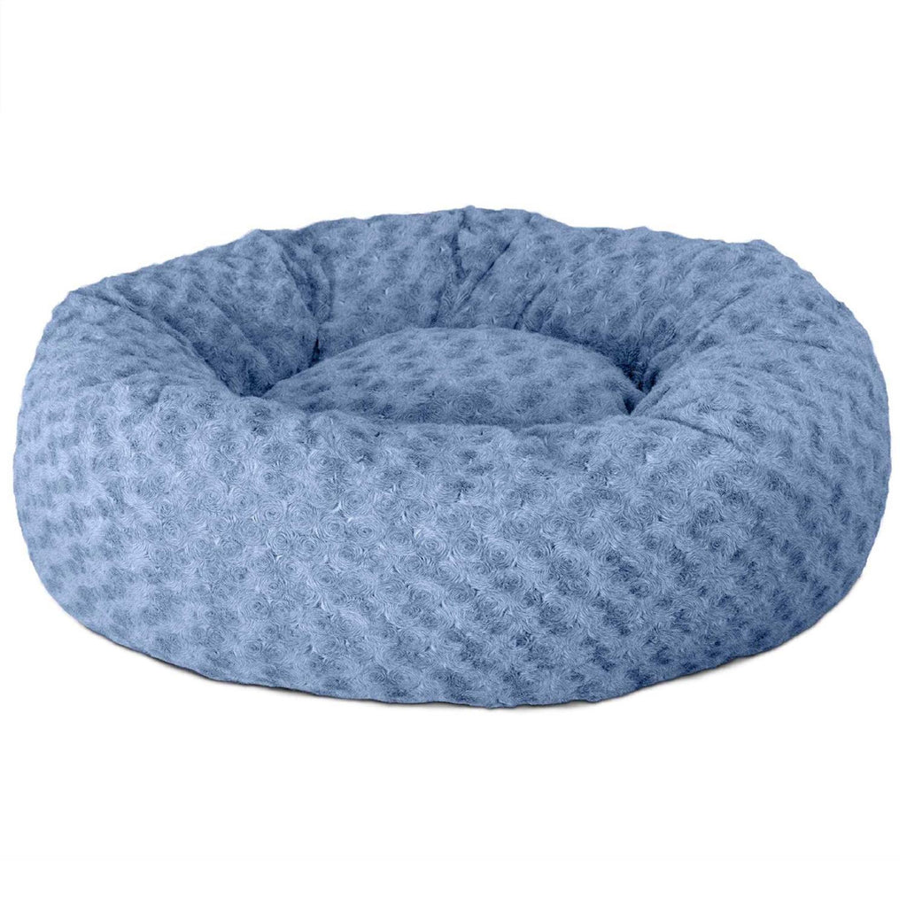 Curly Fur Plush Donut Dog Bed Q5021