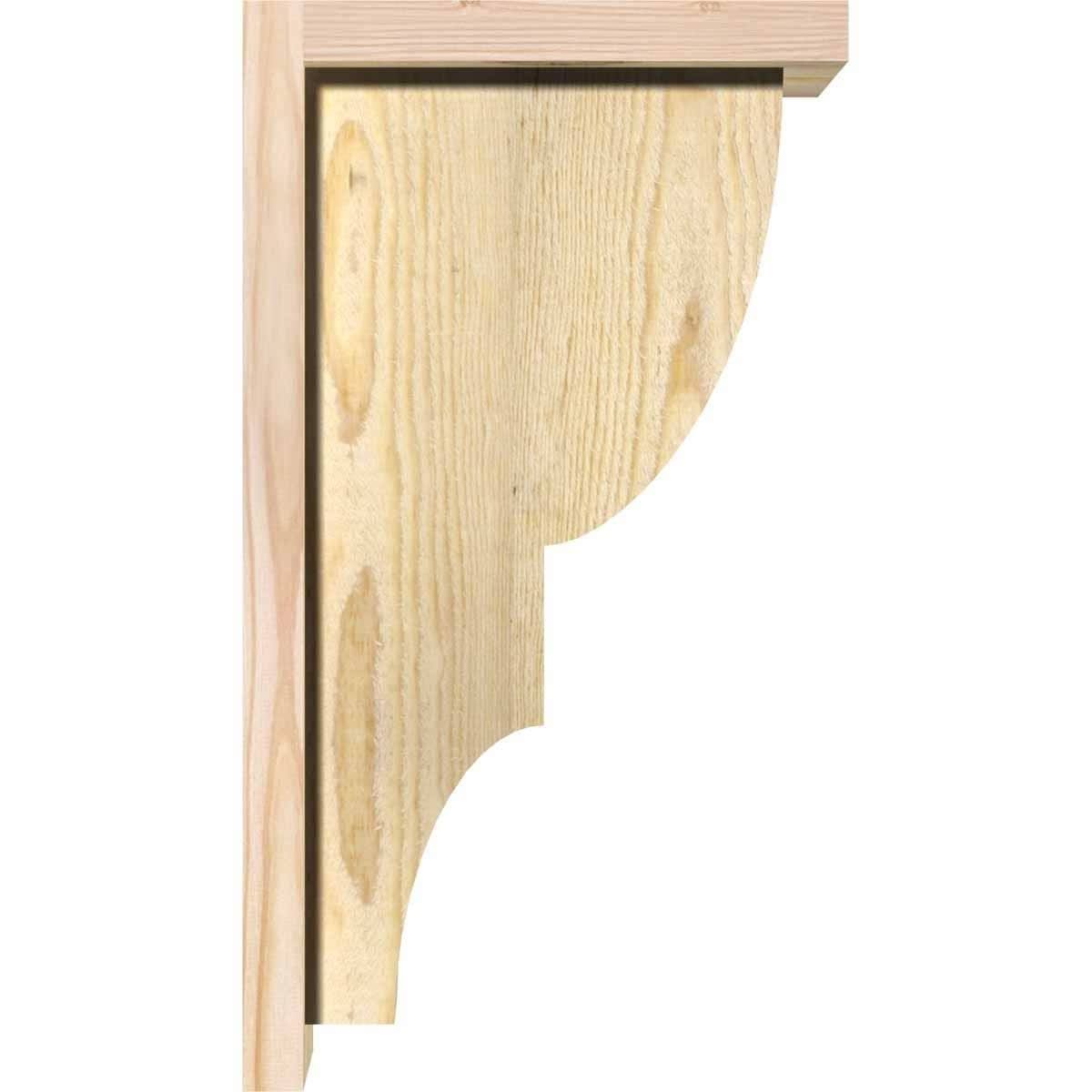 Ridgewood Rough Sawn Corbel with Backplate, Douglas Fir B459