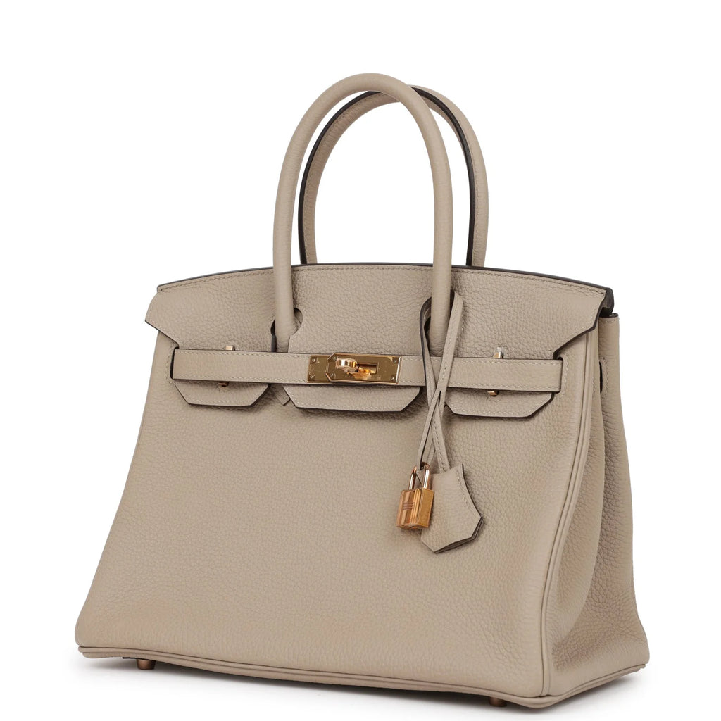 Birkin 30 Gris Tourterelle Togo Rose Gold Hardware L45901