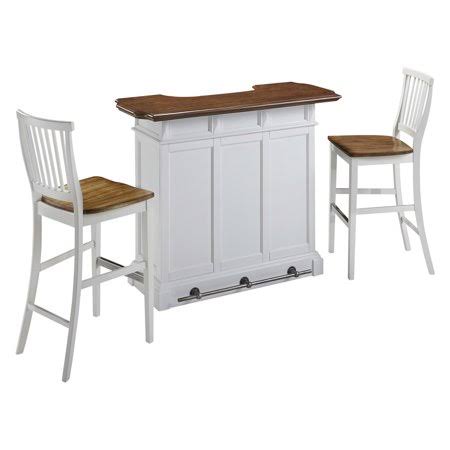 Black Bar and Two Stools O21924