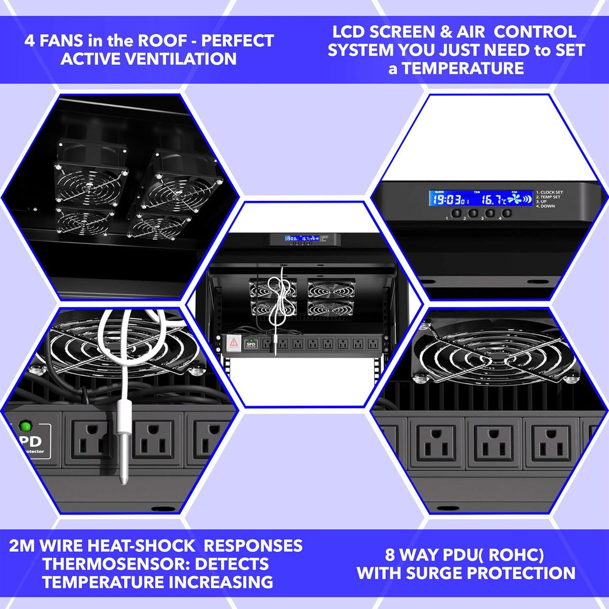 37 U Free Standing Network Rack Cabinet W972685