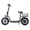 Electric Scooter with Seat, 400W, 14 Pneumatic Tire, Black E909