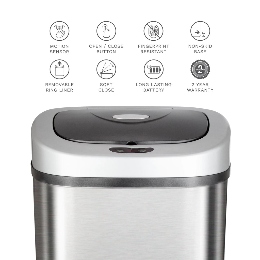 21.1 Gallon Stainless Steel Motion Sensor Trash Can Y861