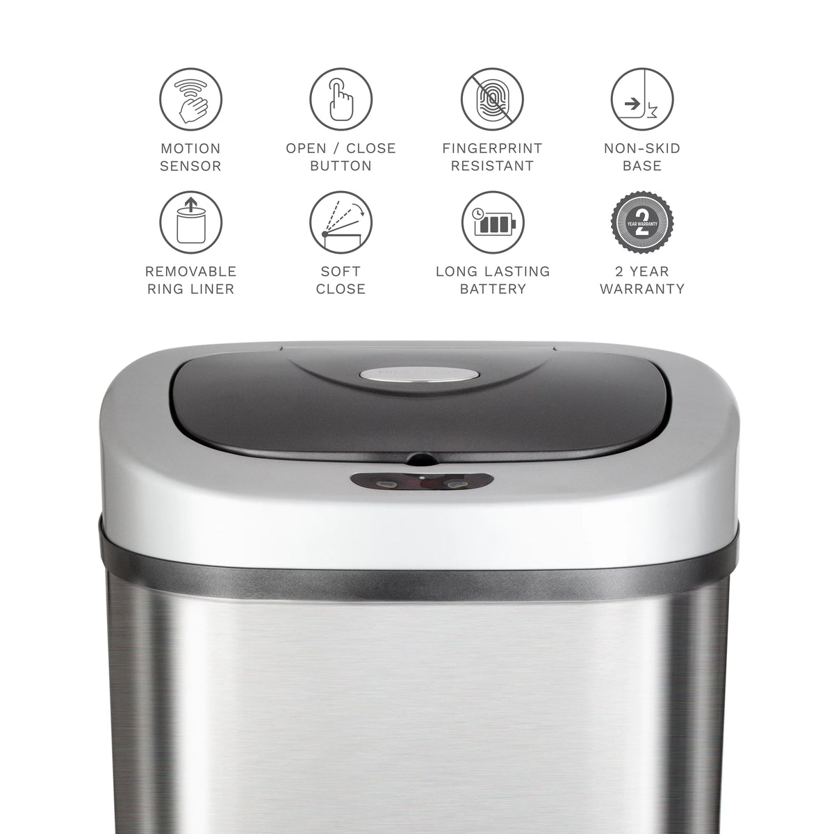21.1 Gallon Stainless Steel Motion Sensor Trash Can Y861