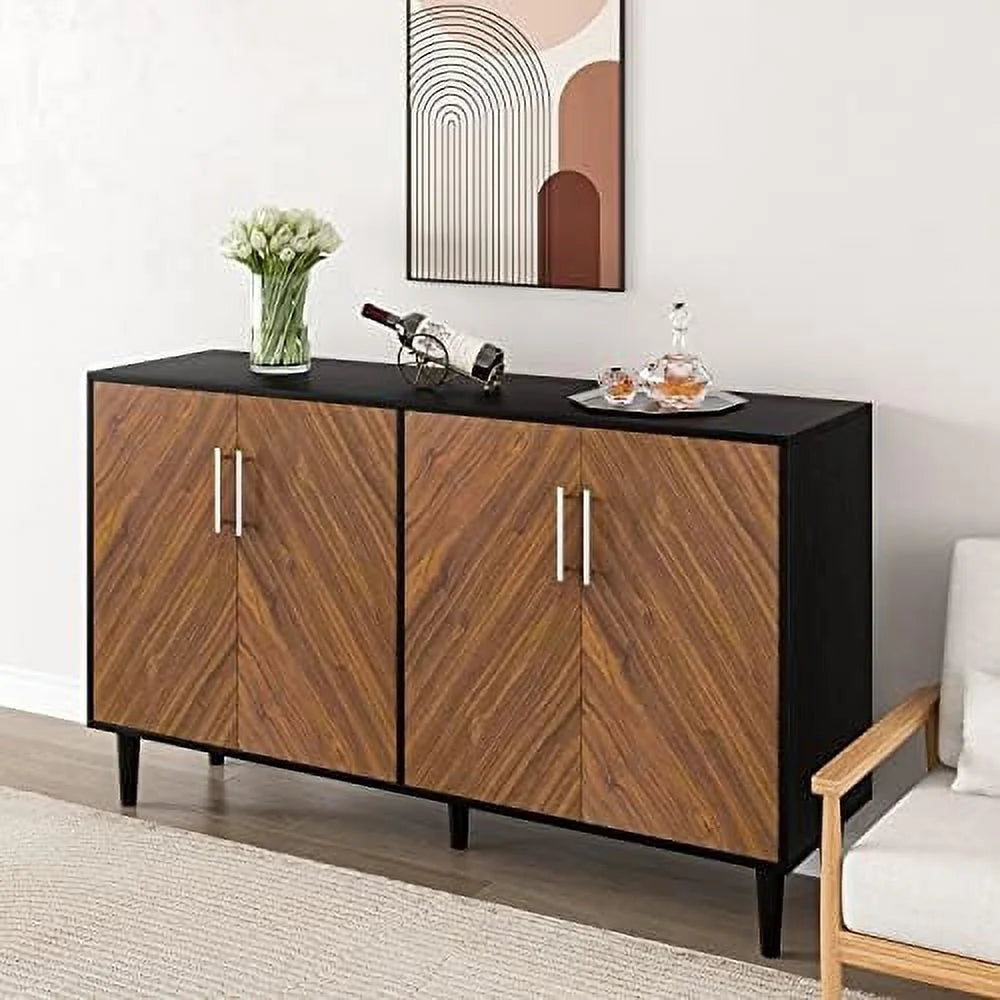 Black 4 Door 58 Inch Sideboard Z205810