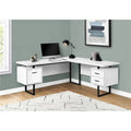 70 in. White Metal Computer Desk A459477