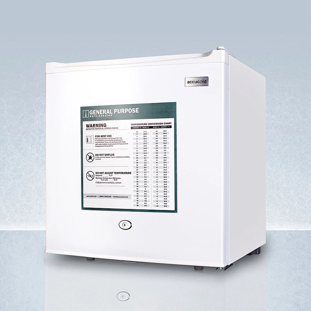 White Compact All-Refrigerator D84425