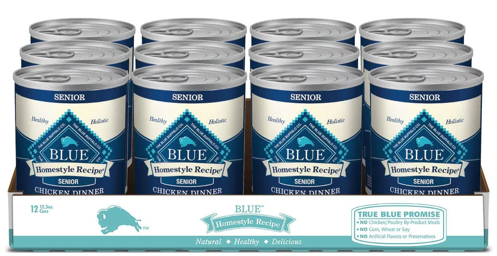 Natural Senior Wet Dog Food Chicken 12.5-oz can Pack of 12 T392