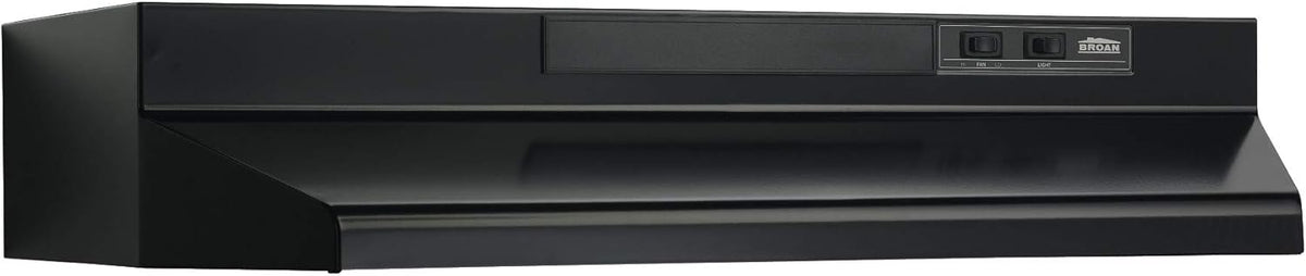 Black 24-Inch Range Hood Insert with Light, Pack of 2 A438979