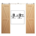 14Ft Stainless Steel Sliding Barn Door Hardware Kit I739