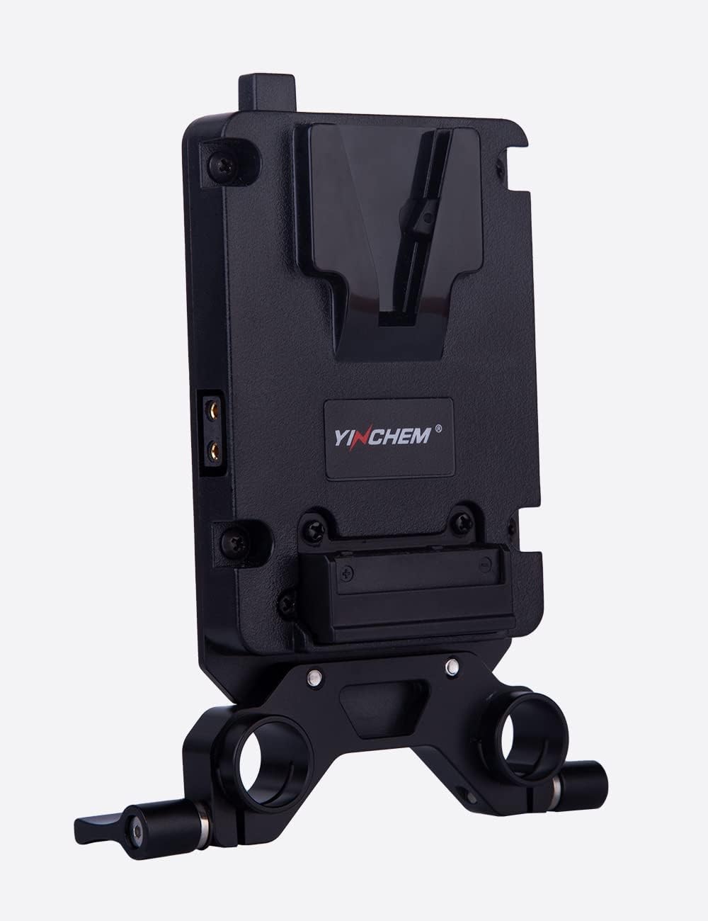 Mini V Mount Battery Plate with 2X D-Tap Outputs and 15mm LWS Rod Bracket E884