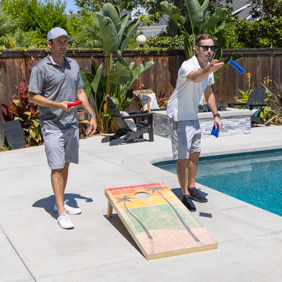 4'x2' Wood Cornhole Set E472537