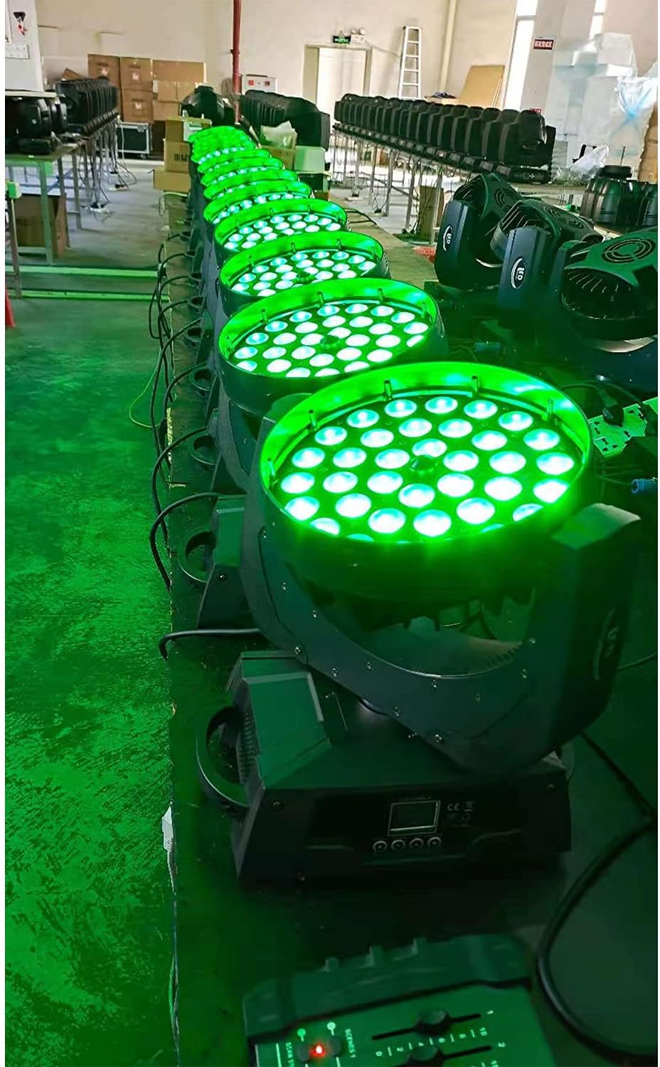36x18W RGBWAUV 6 in 1 LED Zoom Moving Head Stage Wash Light R968