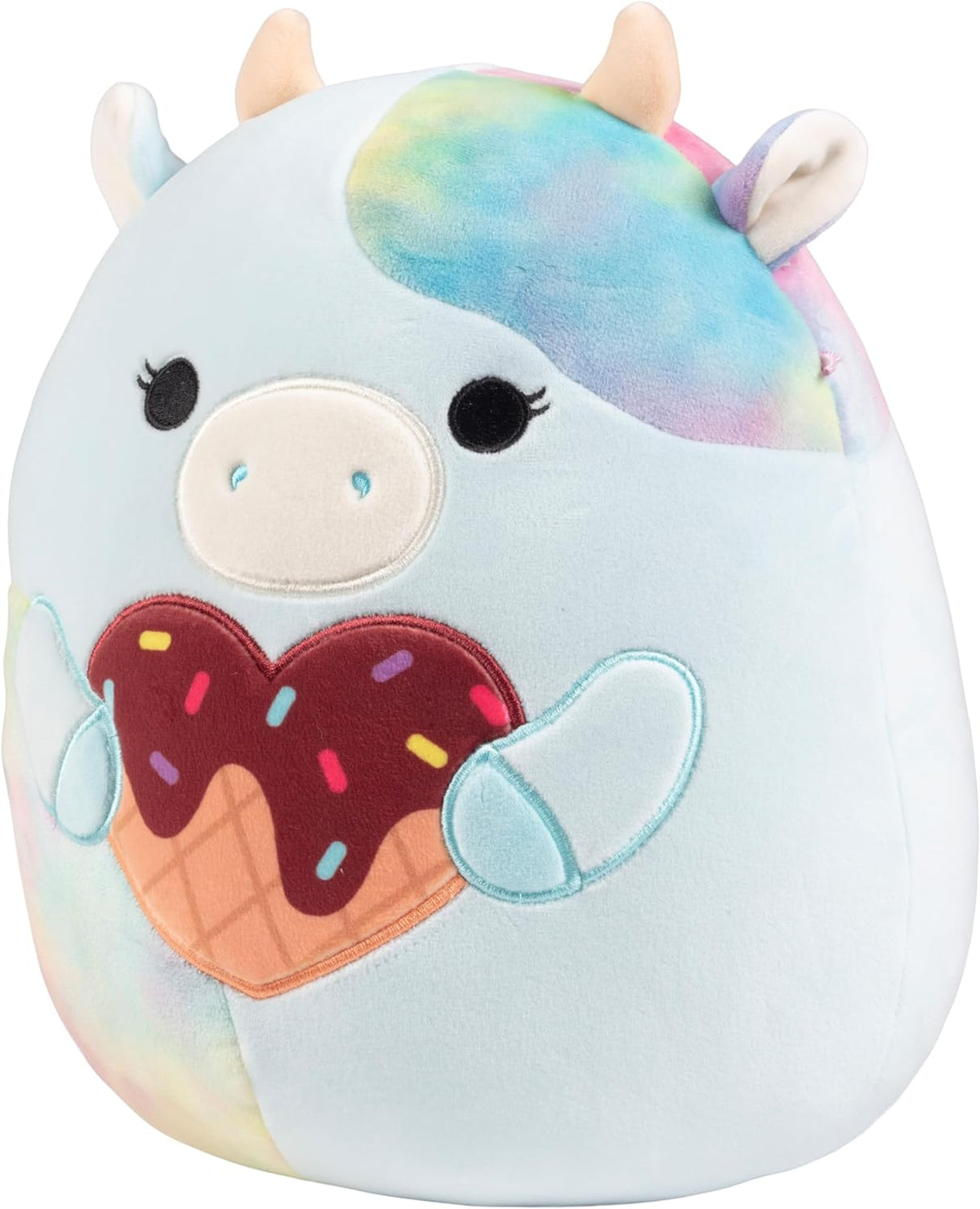 10" Blue Cow Plush Stuffed Animal Toy L866