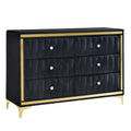 Black Velvet 6 Drawer Dresser C4501