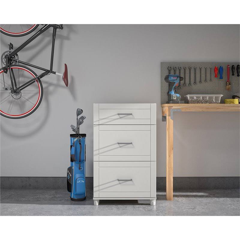 3 Drawer White Base Cabinet B56839
