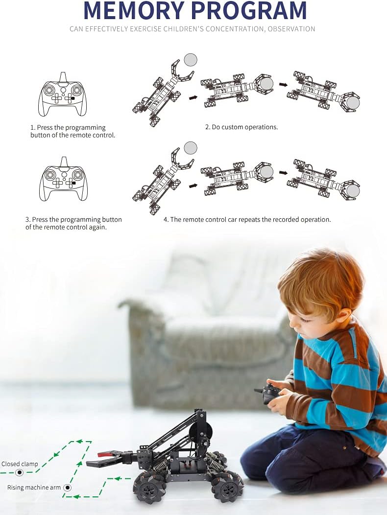 2-in 1 Science Kits with 4-DOF Robotic Car P856781