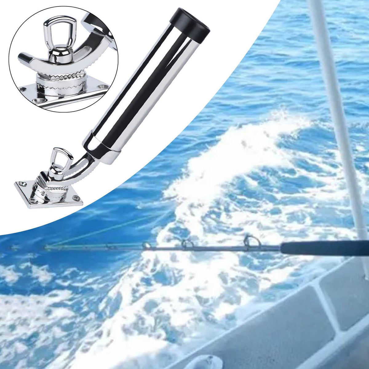 Fishing Rod Rack Holder with Rail Mounted Clamp R8093