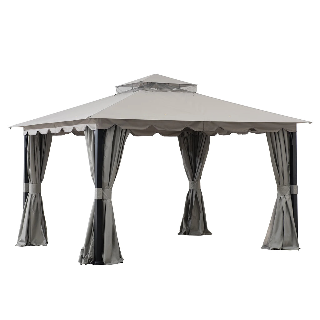 Gray Steel Gazebo H8798