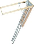 Attic Ladder, 350-pound Capacity, 22.5" x 63", Aluminium Extension P868972