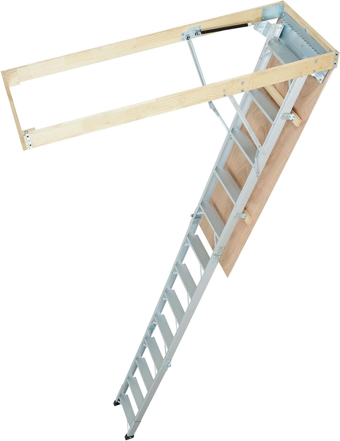 Attic Ladder, 350-pound Capacity, 22.5" x 63", Aluminium Extension P868972