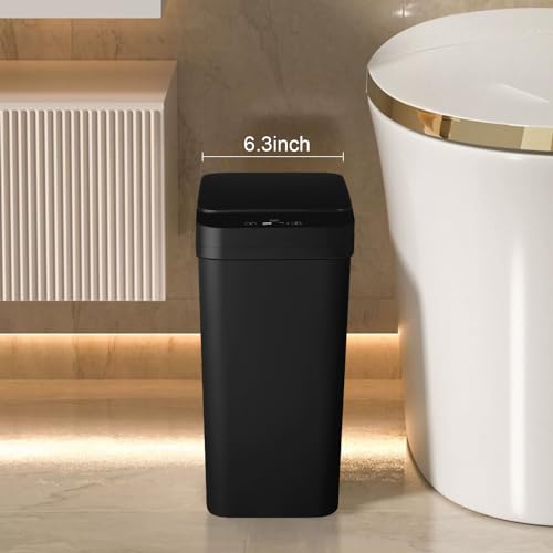 White 5 Gallon Automatic Motion Sensor Trash Can G6938