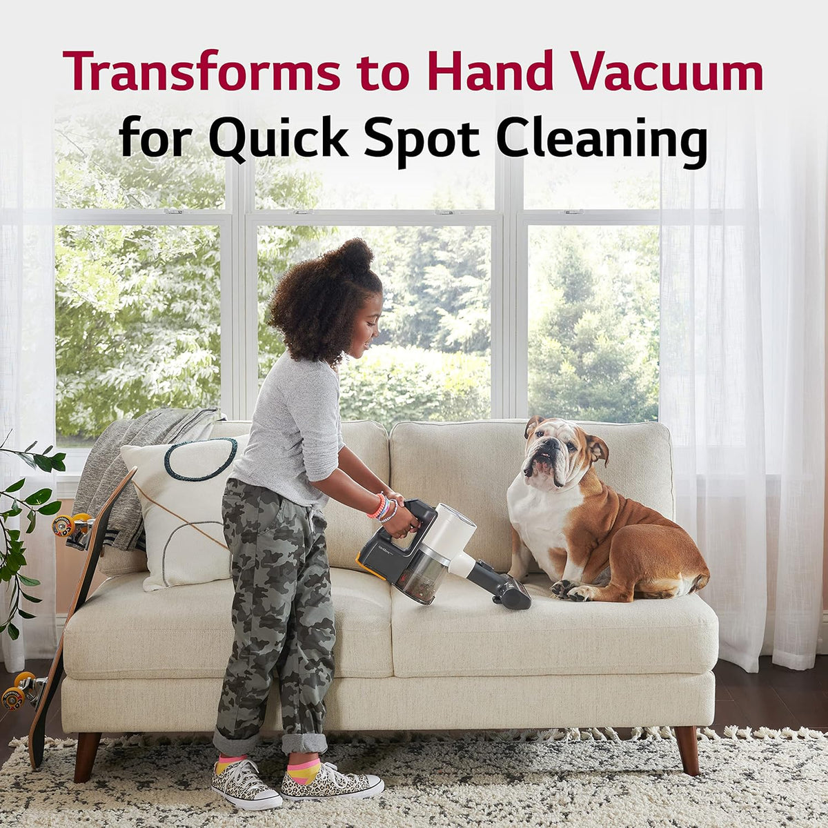 Cordless Stick Vacuum Cleaner with Wet Mop and Extra Removable Battery P378539