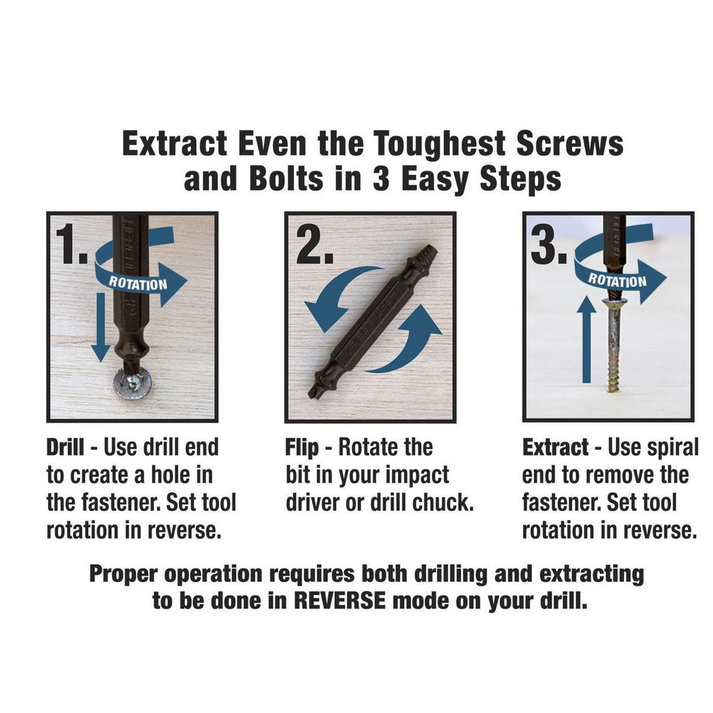 3 Piece Screw Extractor Set N302