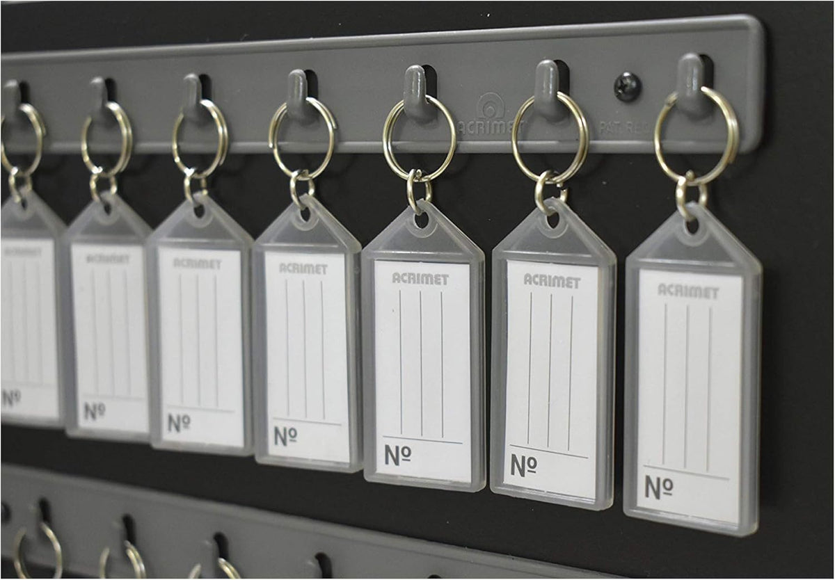 Key Cabinet Organizer 48 Positions with Lock Wall Mount Black L66689