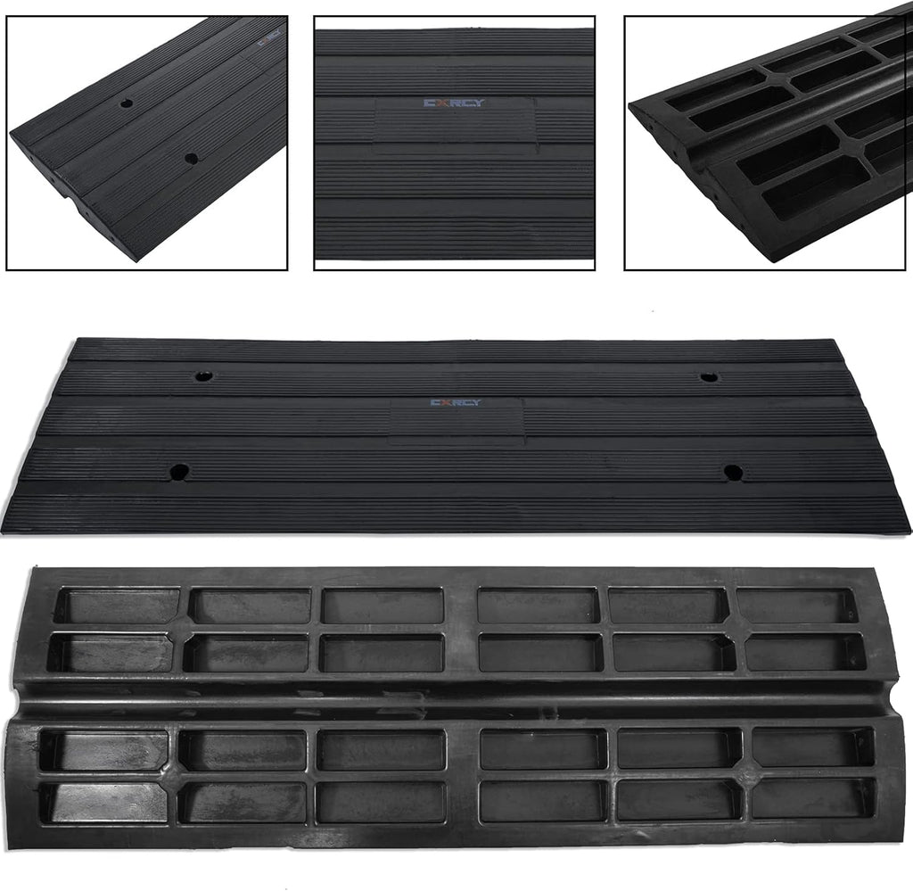 3PCS Rubber Heavy Duty Driveway Curb Ramps F5328