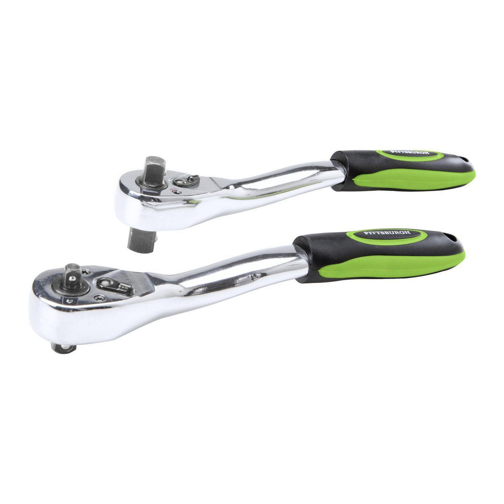 1/4 in., 3/8 in., 1/2 in. Dual Drive Ratchet Set, 2-Piece C54265