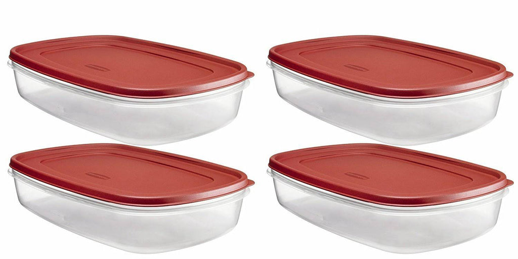 BPA-Free Plastic Food Storage Container 1-1/2 Gal (4-Pack) W4262